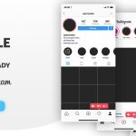 FREE Instagram Feed and Profile PSD UI iPhoneX ready