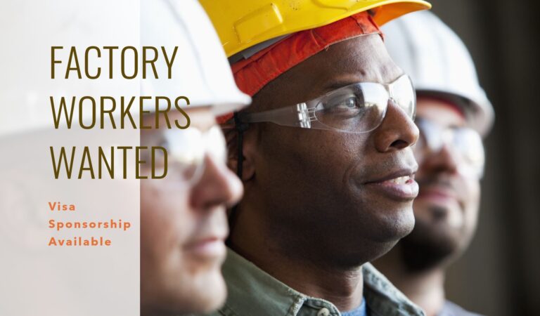 Factory workers Job in Australia  With Visa Sponsorship