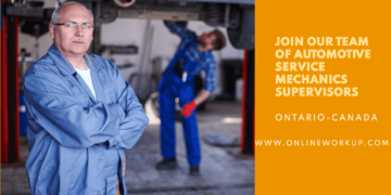 Automotive Service Mechanics Supervisor Job in Ontario-Canada For Foreigners with LMIA