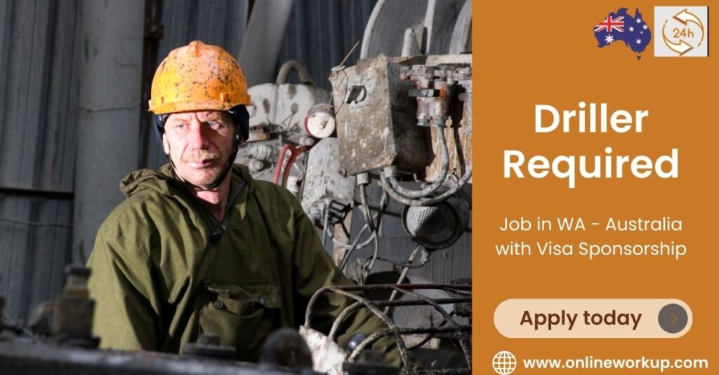 Driller Required in WA - Australia with Visa Sponsorship