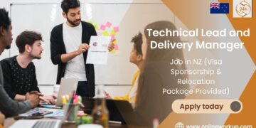 Technical Lead and Delivery Manager Job in NZ (Visa Sponsorship & Relocation Package Provided)