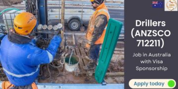 Visa Sponsorship Available For Drillers (ANZSCO 712211) in Australia